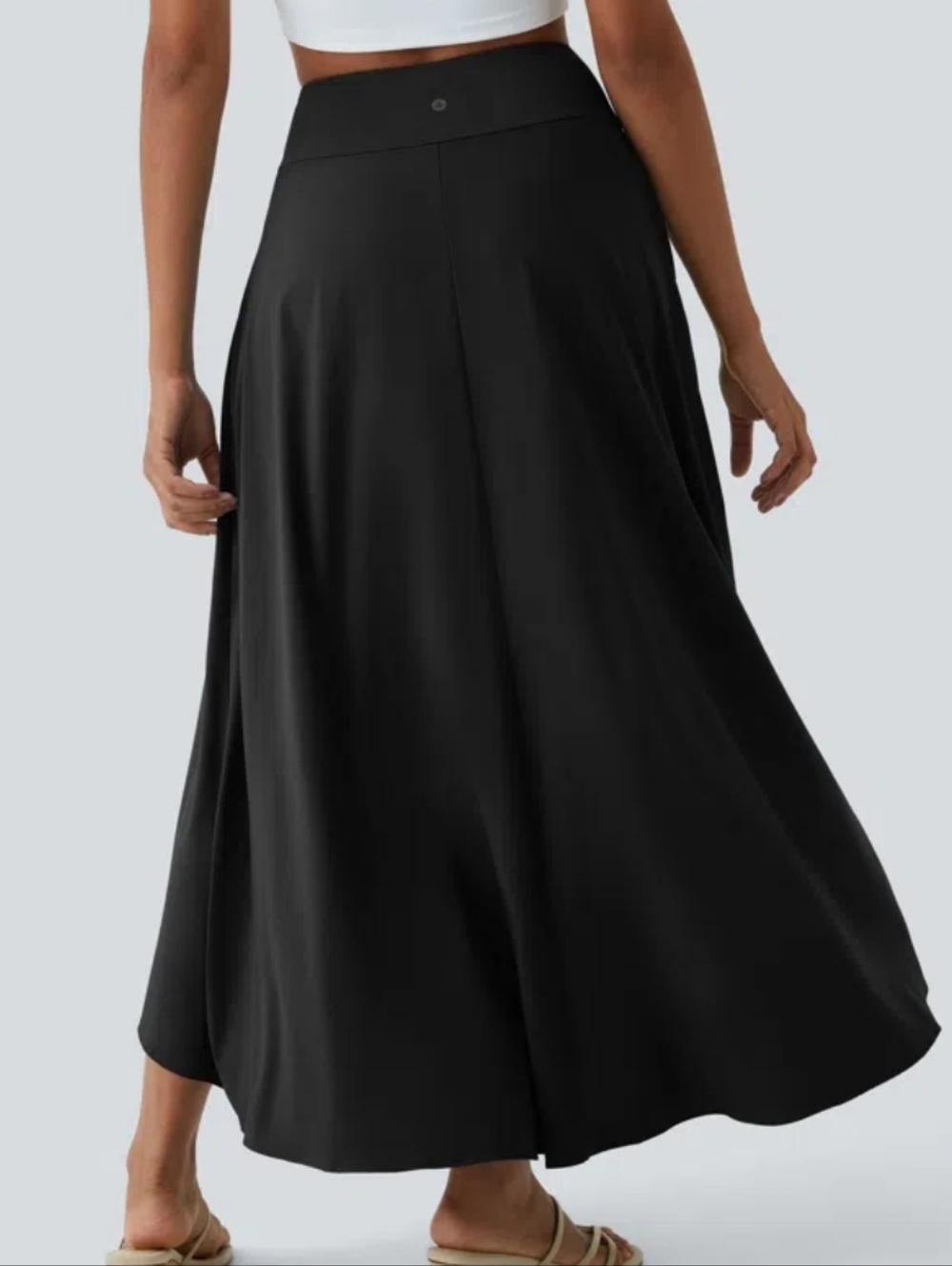 HALARA Breezeful™ high low black midi skirt - Black med NWT - Picture 8 of 10